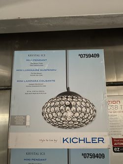 Kichler krystal ice pendant