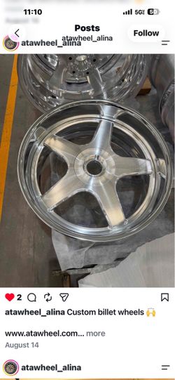 Custom Billet Aluminum 5-Spoke Wheels