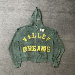 Valley Dreams VVS Rhinestone Zip Up Hoodie