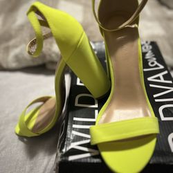 Neon Yellow Sandals 