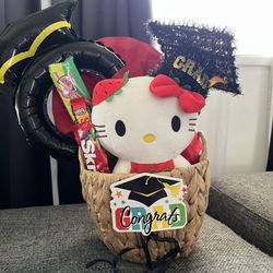 Hello Kitty Graduation Basket 🎓