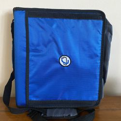 New Royal Blue Case It 2” D-Ring Zipper Binder, LT-207