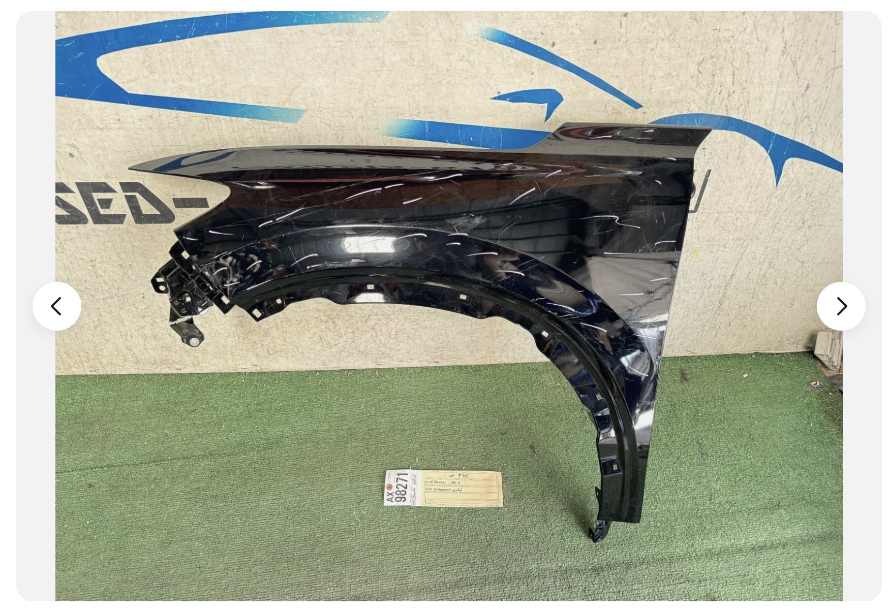 2023 - 2024 - 2025 HONDA HRV HR-V FRONT LEFT DRIVER FENDER OEM AX98271