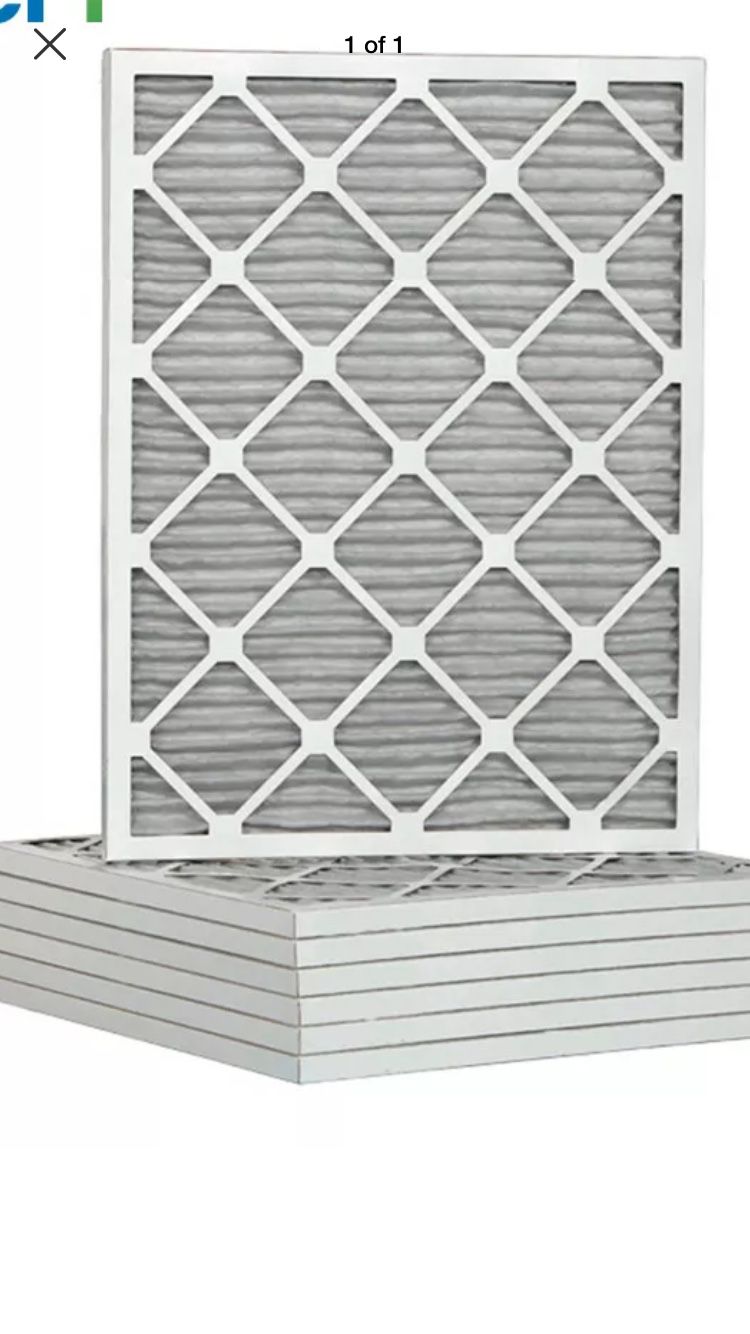 Carrier style air conditioning filters . Ac filters . 16 3/8 x 21 1/2 , 6 pack new never used hard to find size