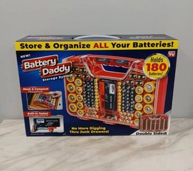 Battery Daddy 180 Battery Organizer and Storage Case with Tester (New)