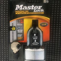 Master, Magnum lock, 2- keys, brand new, un- opened $15