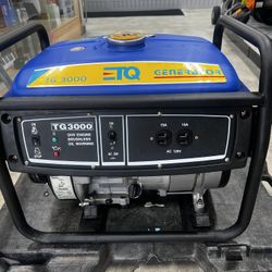 New ETQ 3,000 Watt Gas Portable Generator