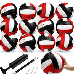 12 Pcs Official Size 5 Volleyballs