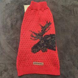 $40 Red Dog Christmas Moose Sweater, Size Large