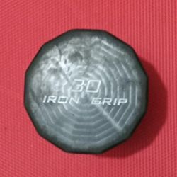 (1) 30lb Iron Grip Bumper Dumbell Weight