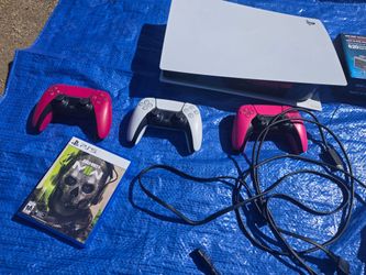 Playstation 5 with 3 remotes