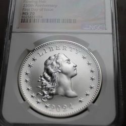 2024 Silver Medal Flowing Hair 