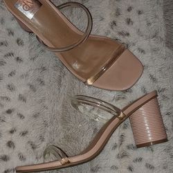 Dolce Vita Clear Sandal Heels