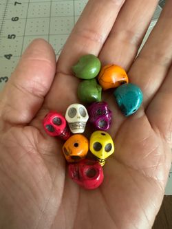 Howlite Skull Bead Assortment