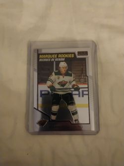 NHL rookies card