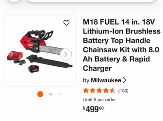 Milwaukee M18 FUEL 14in Chainsaw Kit