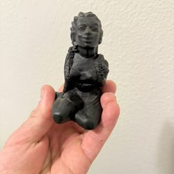 Nanea " Hula Girl, cast in lava and plastic by HOLO-KA-GANA, LLC. Honolulu, Hawaii