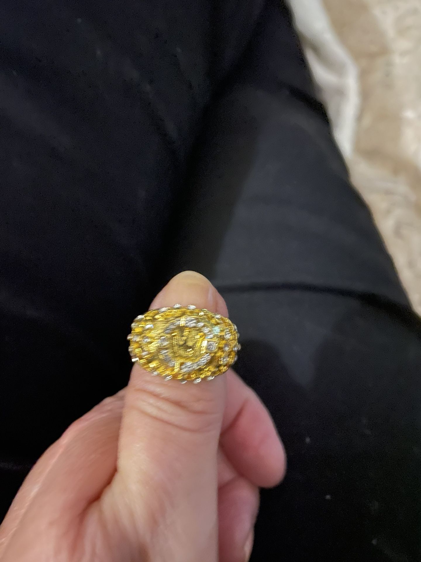 Awesome 14K Gold Plated Crown Ring