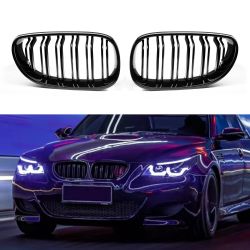 04-10 For BMW 5 Series E60 Front Grille PG Style Gloss Black Brand New