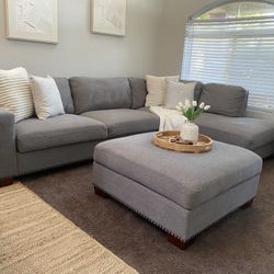 Grey Linen Thomasville Couch