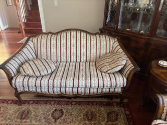 French Provincial sofa and loveseat
