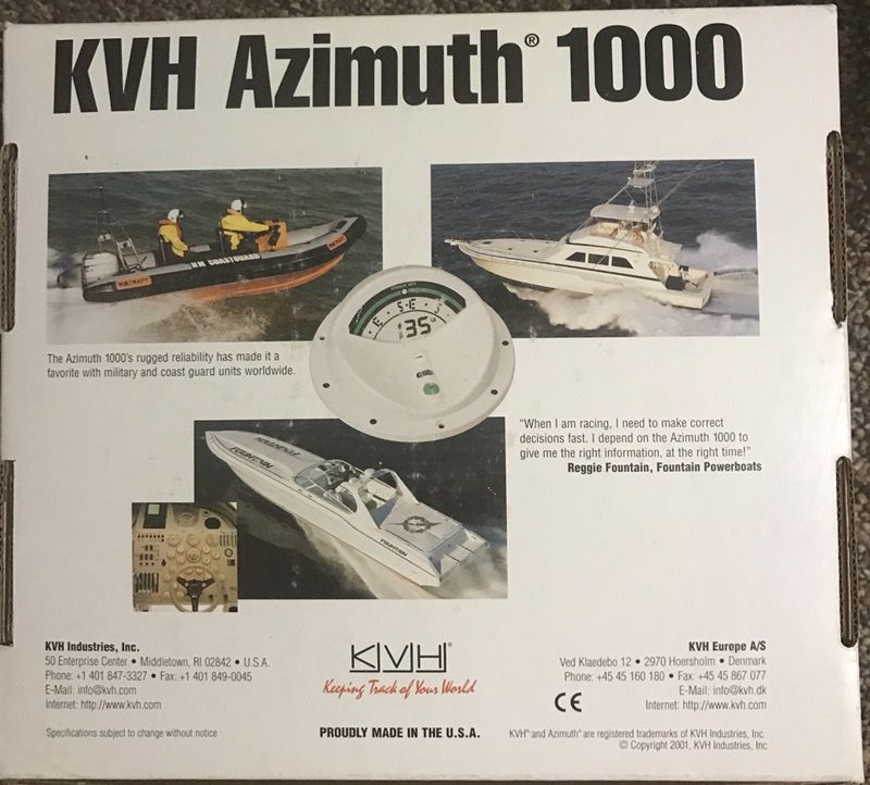 *Brand New* Original KVH Azimuth 1000 Digital Compass