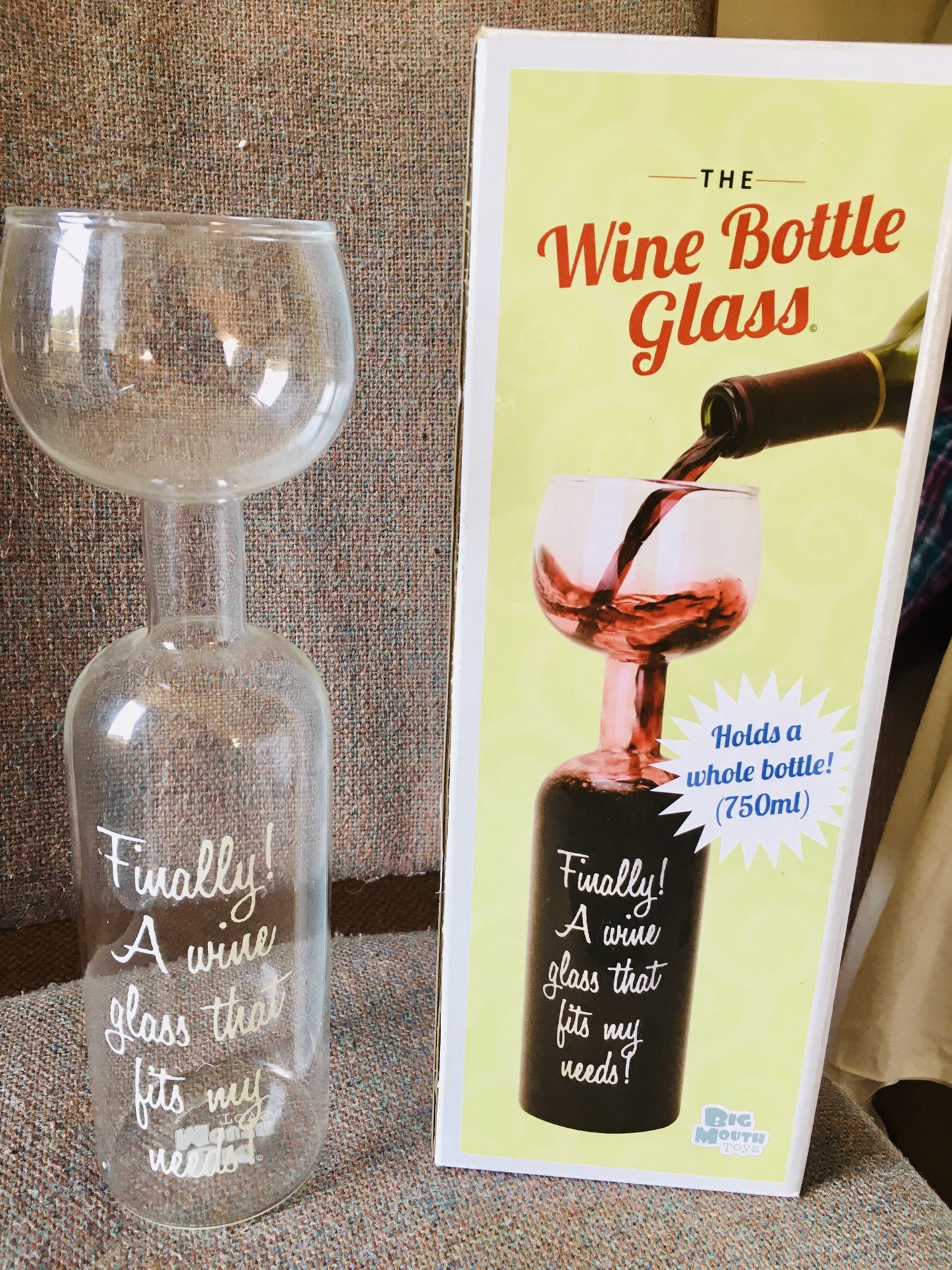 Wine Bottle Glass (Full bottle in a glass)