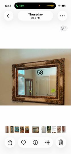 Large vintage mirror