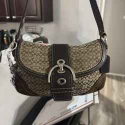 Brown mini suede soho