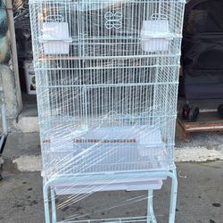 Tall Bird Cage With Wheel Stand. All Bird Type 