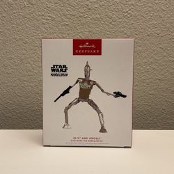 NEW Hallmark Star Wars: The Mandalorian IG-11 And Grogu Ornament - Limited Edition