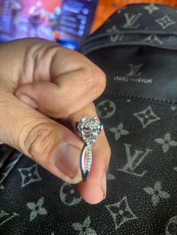 Moissanite vvs ring promise ring