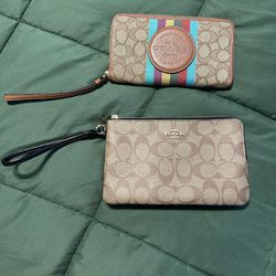 Authentic Coach Wallet Wristlet Pair Of 2! $25 For Both! ✨ 