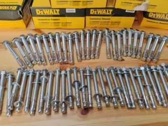 DeWalt Power-Stud+SD2 Anchors 600 -5/8 & 200-1/2 $250 Obo For All
