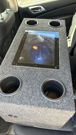 Two 12 inch speaker subwoofer with box