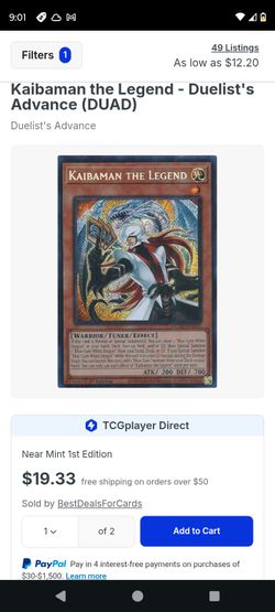 Yu-Gi-Oh Kaibaman The Legend Holo Hit