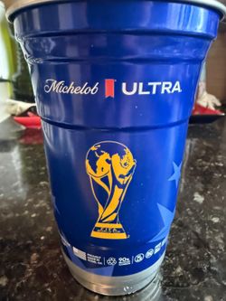 World Cup metal beer cups