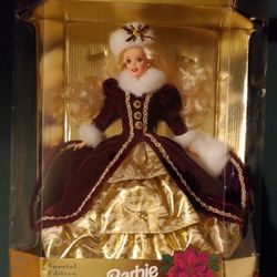Vintage 1996 "Happy Holidays" Barbie #15646, Special Edition by Mattel, NRFB