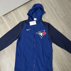 Nike Authentic Collection Raglan Full-Zip Hoodie Toronto Blue Jays Jacket Sz S