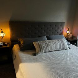 Sleep number P5 360 Smart King matress + Bed Frame + 2 side tables