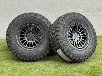 New 17" Basta Forged RF3 Rims 6x5.5 GMC Sierra Wheels Silverado Tahoe Yukon 33" Tires AMP R/T Toyota