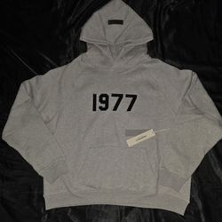 Fear of God Essentials "1977" Hoodie, Dark Oatmeal, Size S, M, & L