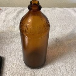 Vintage 1950 Clorox Bottle 