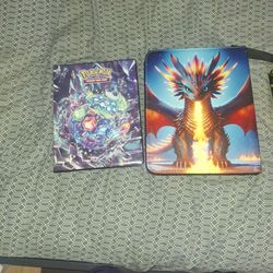 4 pokemon binders for sale 2 bot fully filled 2 filled i think