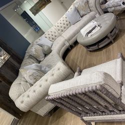 Sectional Chaise Sofa Loveseat 