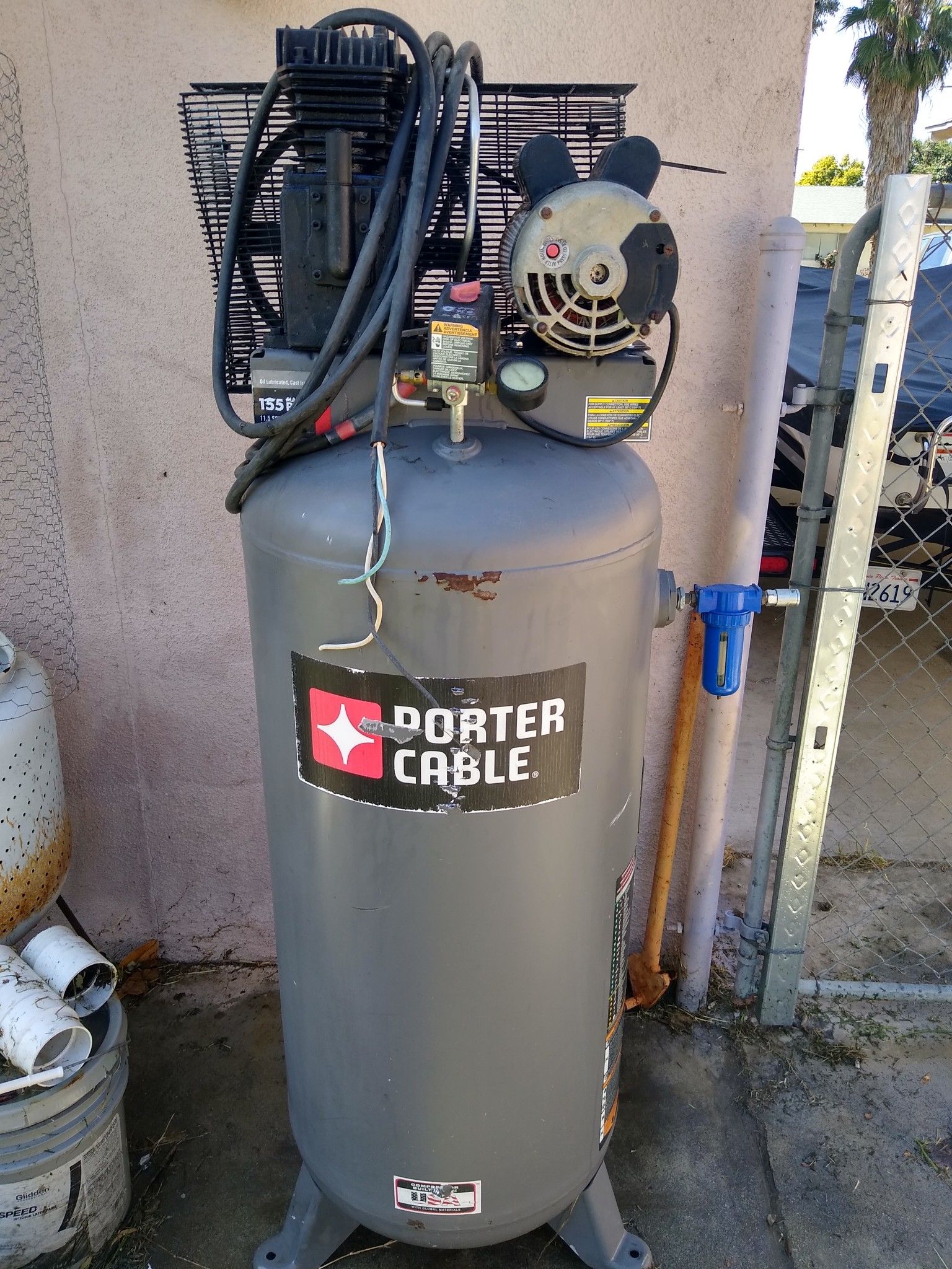 PorterCable 60 gallon air compressor for Sale in Hemet, CA OfferUp