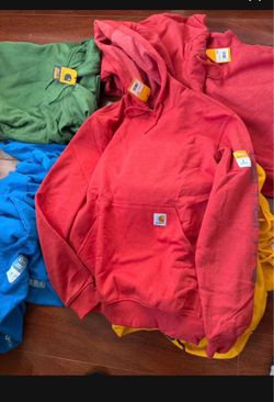 carhartt mens sweater hoodie red small new with tags