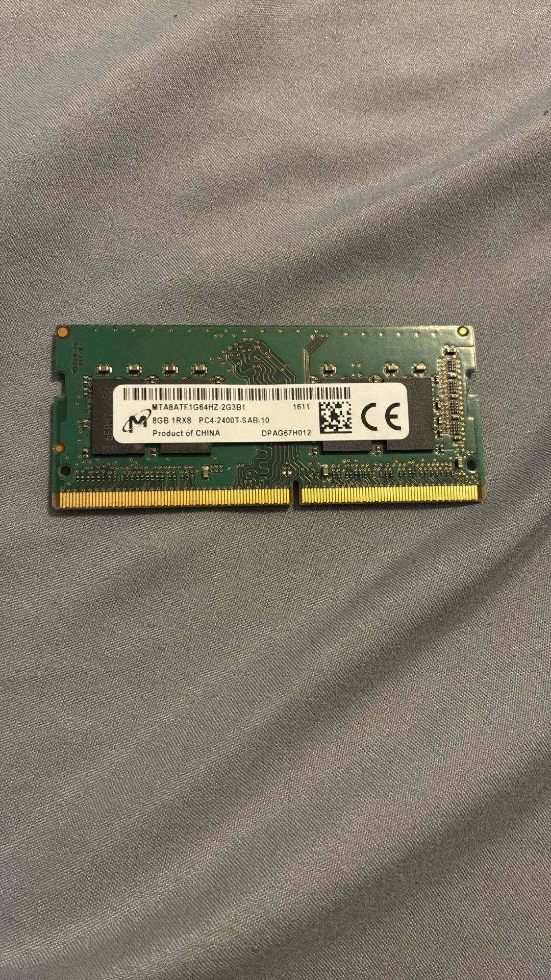 8x1 Laptop Ram