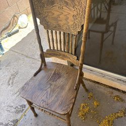 Brown Wooden Dining Chair