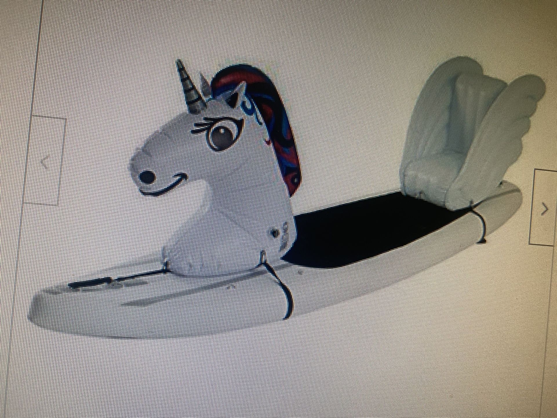 Stand Up Floats Inflatable Unicorn 34”H x 14”W x 34”L